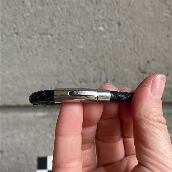 🇮🇹 Lambretta leather bracelet in black - Picture 3 of 8